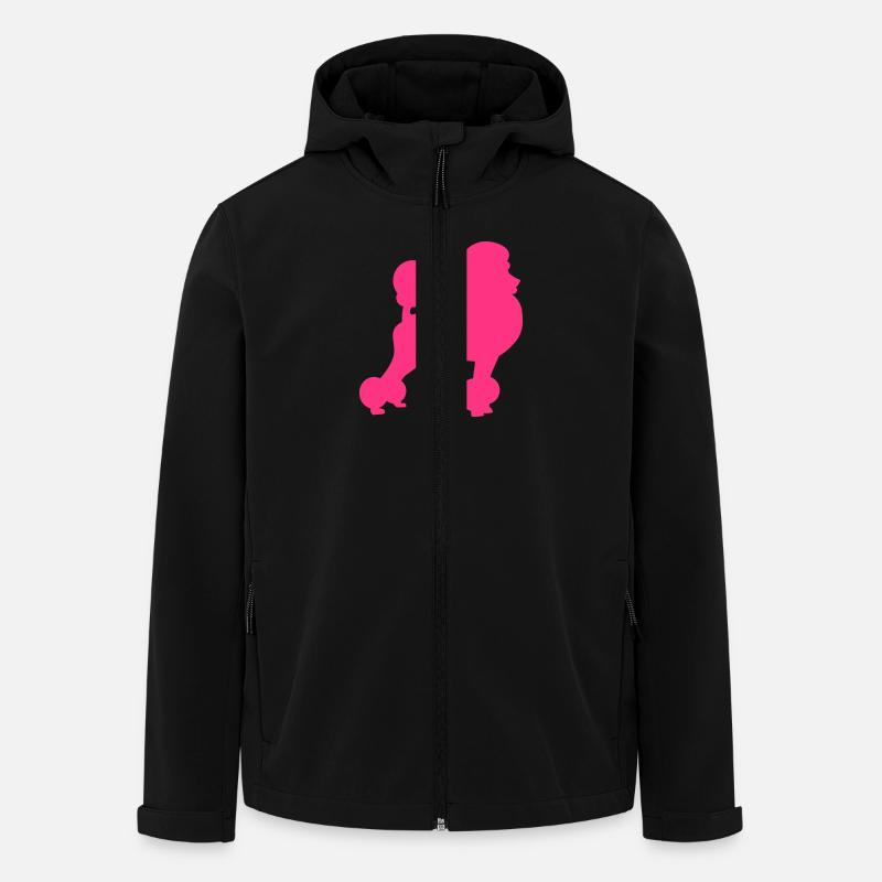 Pudel - Recycelte Männer Softshell-Jacke von Stanley/Stella - Schwarz