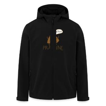 Praline - Recycelte Männer Softshell-Jacke von Stanley/Stella - Schwarz - Vorne - AI Model Male 185 light (185cm)