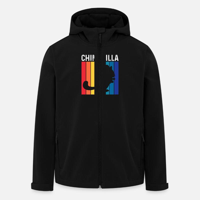 Chinchilla - Recycelte Männer Softshell-Jacke von Stanley/Stella - Schwarz