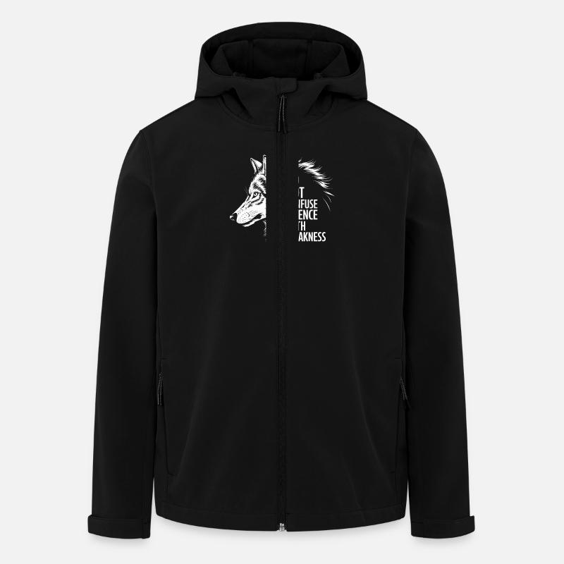 Wolf Silence Stärke - Recycelte Männer Softshell-Jacke von Stanley/Stella - Schwarz