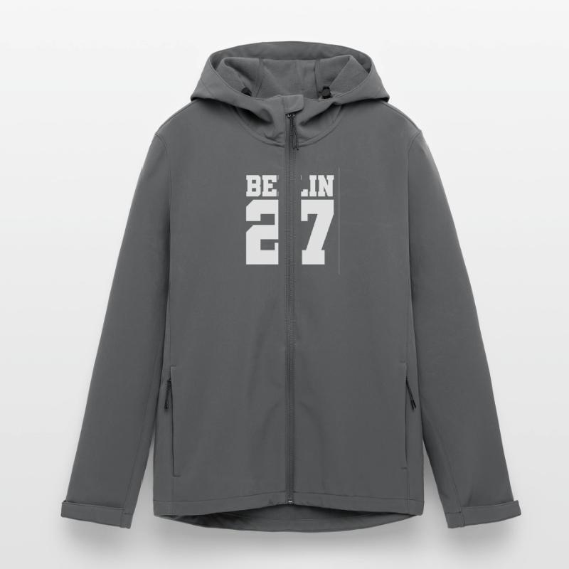 Berlin 27 - District - Postal Code - Gift Idea Men’s Recycled Softshell Jacket by Stanley/Stella