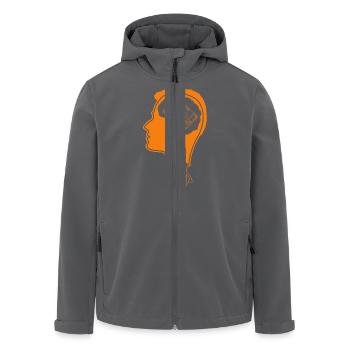 geek - Veste softshell homme en polyester recyclé Stanley/Stella - charbon - Devant - AI Model Male 185 light (185cm)