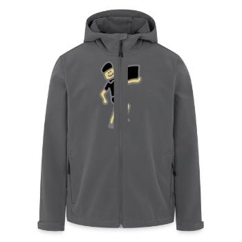 Paketdienst Post 3 - Recycelte Männer Softshell-Jacke von Stanley/Stella - Schwarz - Vorne - AI Model Male 185 light (185cm)