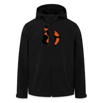 Parkhörnchen - Recycelte Männer Softshell-Jacke von Stanley/Stella - Schwarz - Vorne - AI Model Male 185 light (185cm)