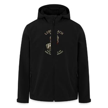 Leben nach dem Tod fass mein bike an RAHMENLOS - Recycelte Männer Softshell-Jacke von Stanley/Stella - Schwarz - Vorne - AI Model Male 185 light (185cm)