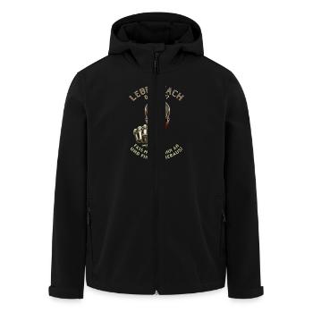 Leben nach dem Tod fass meinen sohn an RAHMENLOS - Recycelte Männer Softshell-Jacke von Stanley/Stella - Schwarz - Vorne - AI Model Male 185 light (185cm)