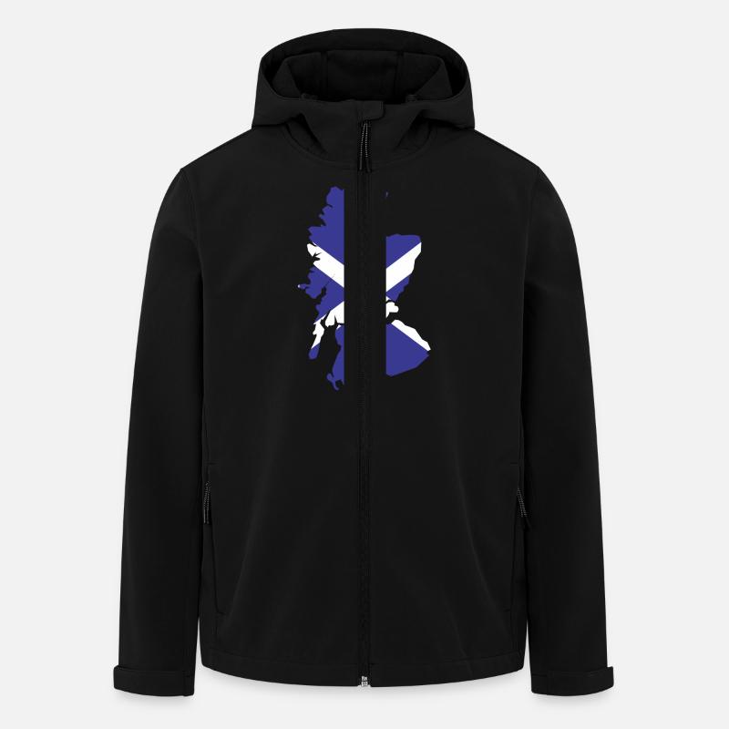 Scotland - Recycelte Männer Softshell-Jacke von Stanley/Stella - Schwarz
