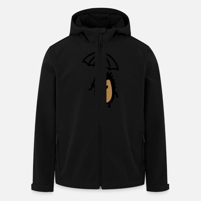 Hérisson - Ecran - Veste softshell homme en polyester recyclé Stanley/Stella - noir