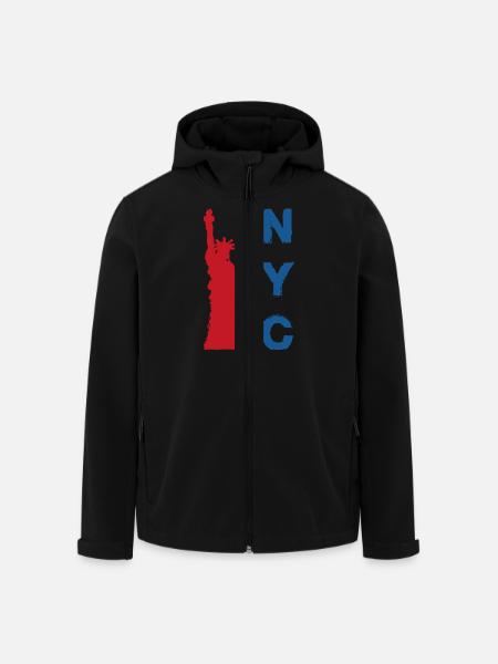 New York City - Recycelte Männer Softshell-Jacke von Stanley/Stella - Schwarz