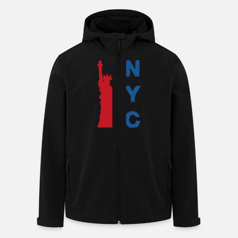 New York City - Veste softshell homme en polyester recyclé Stanley/Stella - noir