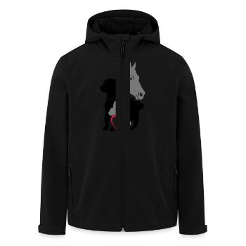 Haustiere Herz klein little Heart - Recycelte Männer Softshell-Jacke von Stanley/Stella - Schwarz - Vorne - AI Model Male 185 light (185cm)