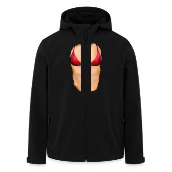Mein wahres Ich - Bikini Rot - Veste softshell homme en polyester recyclé Stanley/Stella - noir - Devant - AI Model Male 185 light (185cm)