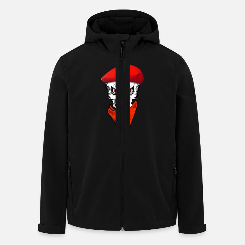 basque skull festayre 1 - Veste softshell homme en polyester recyclé Stanley/Stella - noir