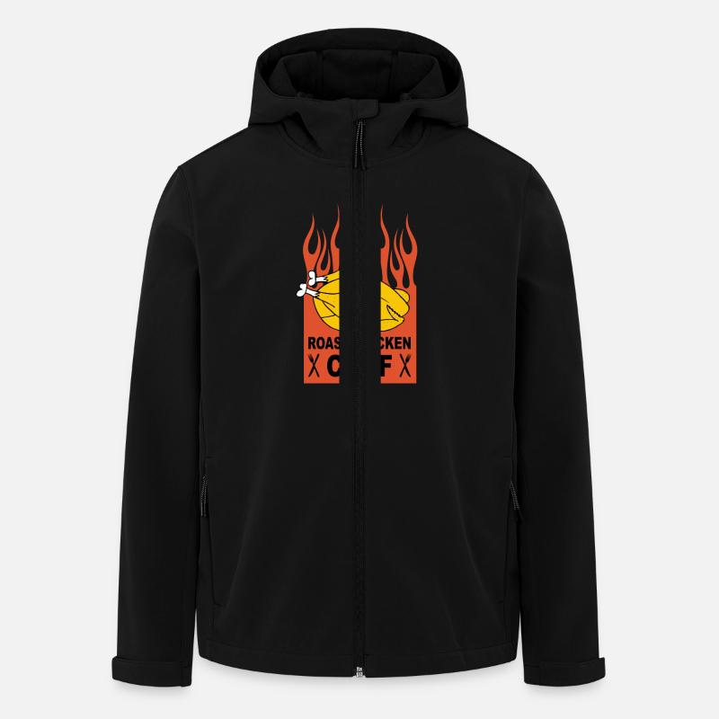 roast chicken chef - Recycelte Männer Softshell-Jacke von Stanley/Stella - Schwarz