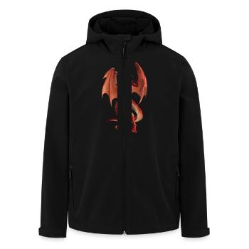Singing Dragon - Men’s Recycled Softshell Jacket by Stanley/Stella - black - Front - AI Model Male 185 light (185cm)