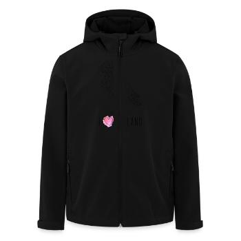 Puffin "I Love Iceland" - Recycelte Männer Softshell-Jacke von Stanley/Stella - Schwarz - Vorne - AI Model Male 185 light (185cm)