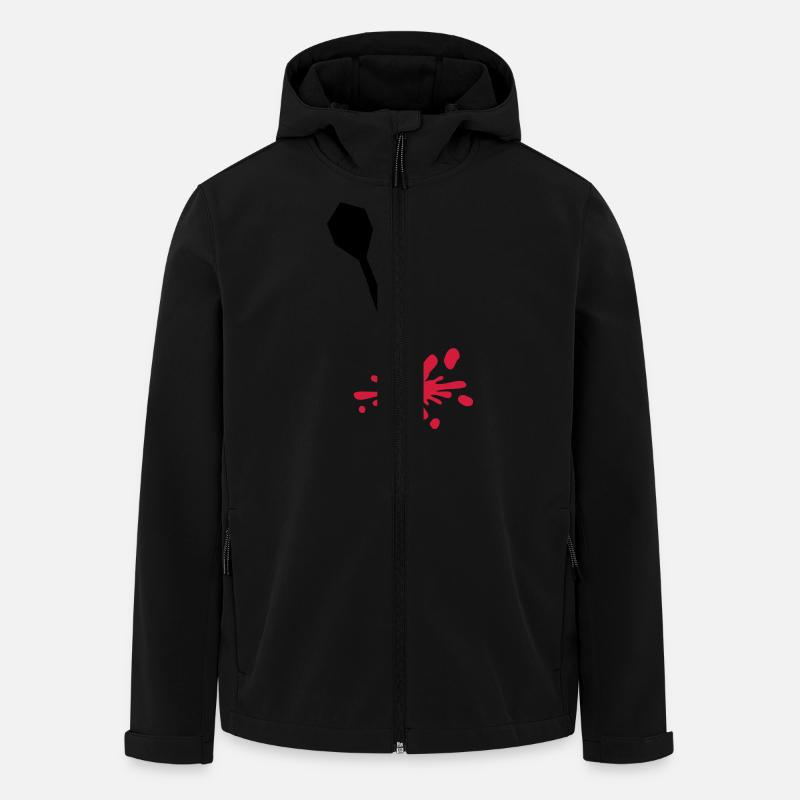 Darts Wound - Men’s Recycled Softshell Jacket by Stanley/Stella - black