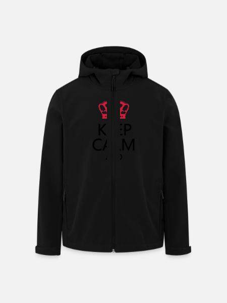 keep_calm2 - Recycelte Männer Softshell-Jacke von Stanley/Stella - Schwarz