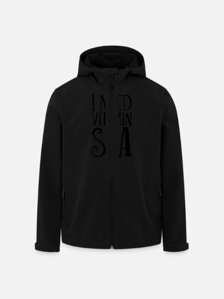 I Need Vitamin Sea - Veste softshell homme en polyester recyclé Stanley/Stella - noir