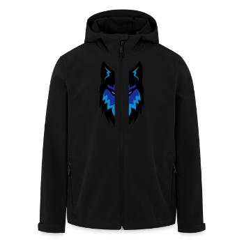 wolf_02 - Veste softshell homme en polyester recyclé Stanley/Stella - noir - Devant - AI Model Male 185 light (185cm)