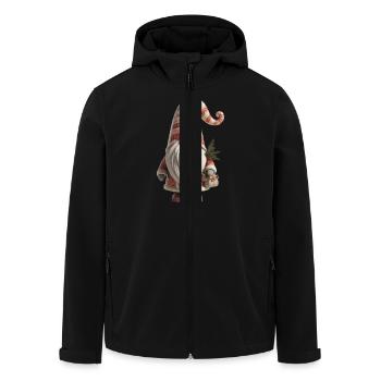 Christmas Gnome 1 - Men’s Recycled Softshell Jacket by Stanley/Stella - black - Front - AI Model Male 185 light (185cm)