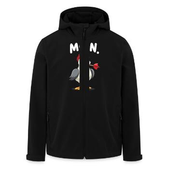 Darts Dart Moin Möwe - Recycelte Männer Softshell-Jacke von Stanley/Stella - Schwarz - Vorne - AI Model Male 185 light (185cm)