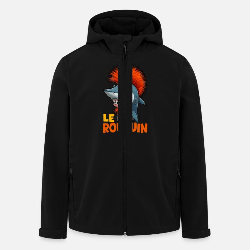 The redhead - Men’s Recycled Softshell Jacket by Stanley/Stella - black