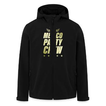 Mexico Party Crew Gold - Men’s Recycled Softshell Jacket by Stanley/Stella - black - Front - AI Model Male 185 light (185cm)