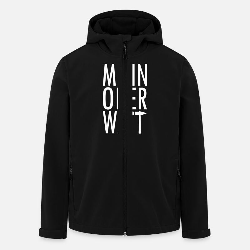 Moin ou Watt Ruhrpott - Veste softshell homme en polyester recyclé Stanley/Stella - noir