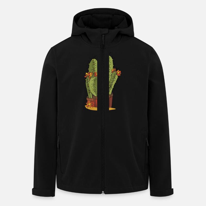 Blumen - Recycelte Männer Softshell-Jacke von Stanley/Stella - Schwarz