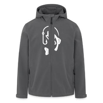 Fisch Hecht Angelhaken - Recycelte Männer Softshell-Jacke von Stanley/Stella - Schwarz - Vorne - AI Model Male 185 light (185cm)