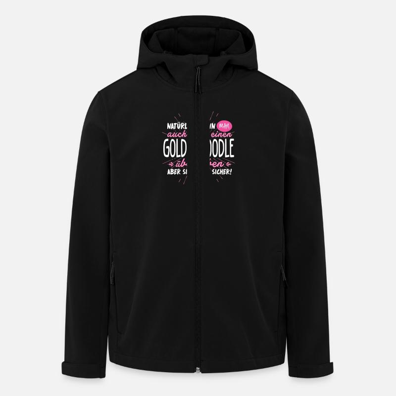 Niemals ohne GOLDENDOODLE - Recycelte Männer Softshell-Jacke von Stanley/Stella - Schwarz