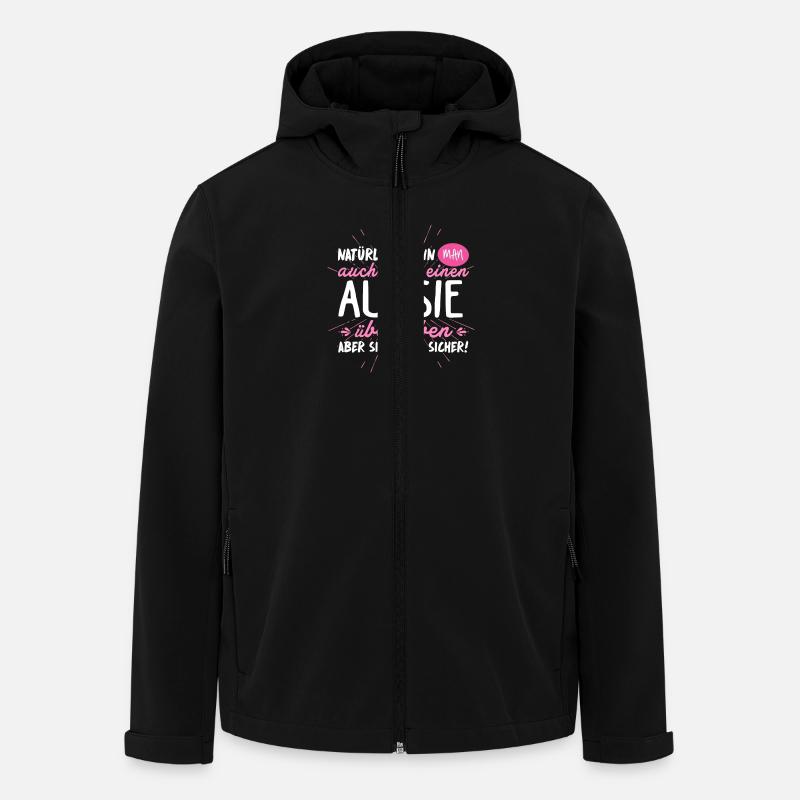 Niemals ohne AUSSIE - Recycelte Männer Softshell-Jacke von Stanley/Stella - Schwarz