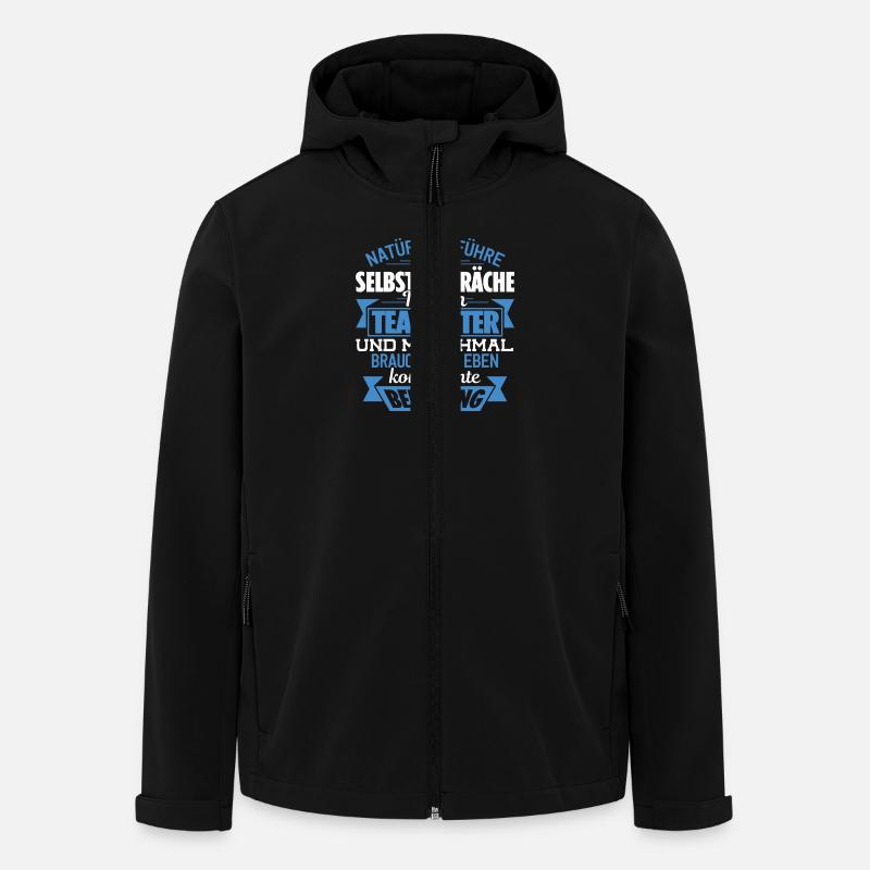 TEAMLEITER - KOMPETENTE BERATUNG - Recycelte Männer Softshell-Jacke von Stanley/Stella - Schwarz