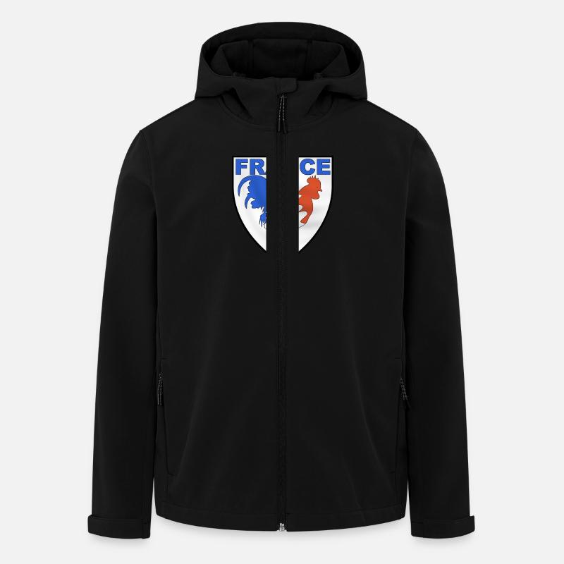 coq_france_design_01 - Recycelte Männer Softshell-Jacke von Stanley/Stella - Schwarz