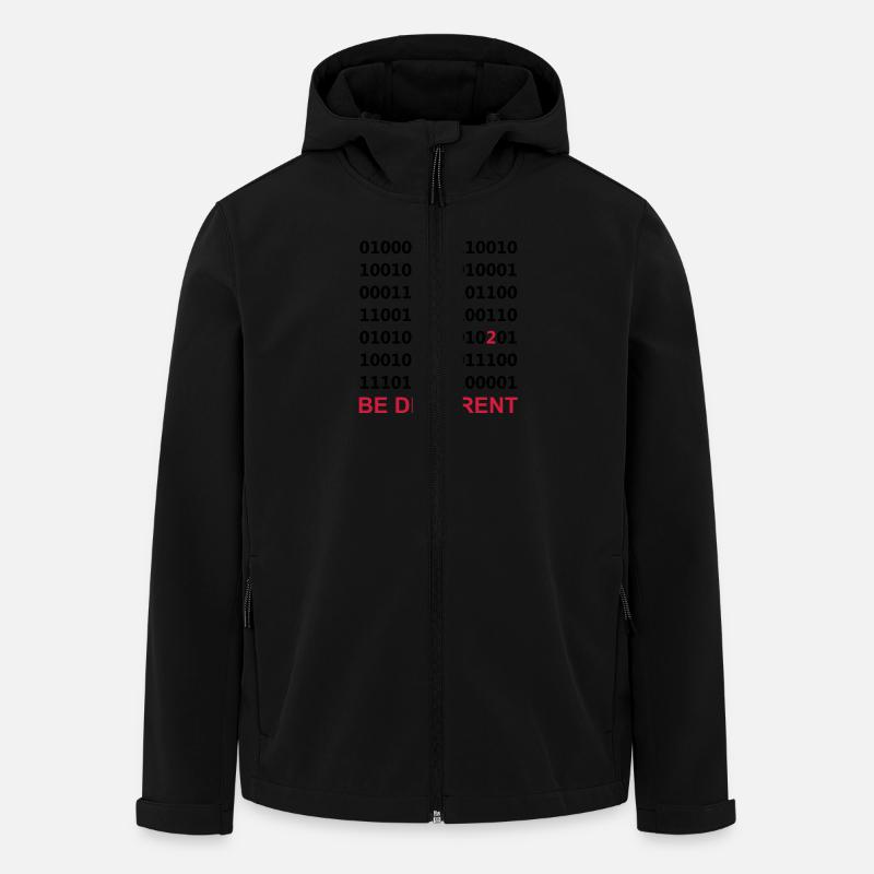 Be Different - Binär - Digital - Recycelte Männer Softshell-Jacke von Stanley/Stella - Schwarz