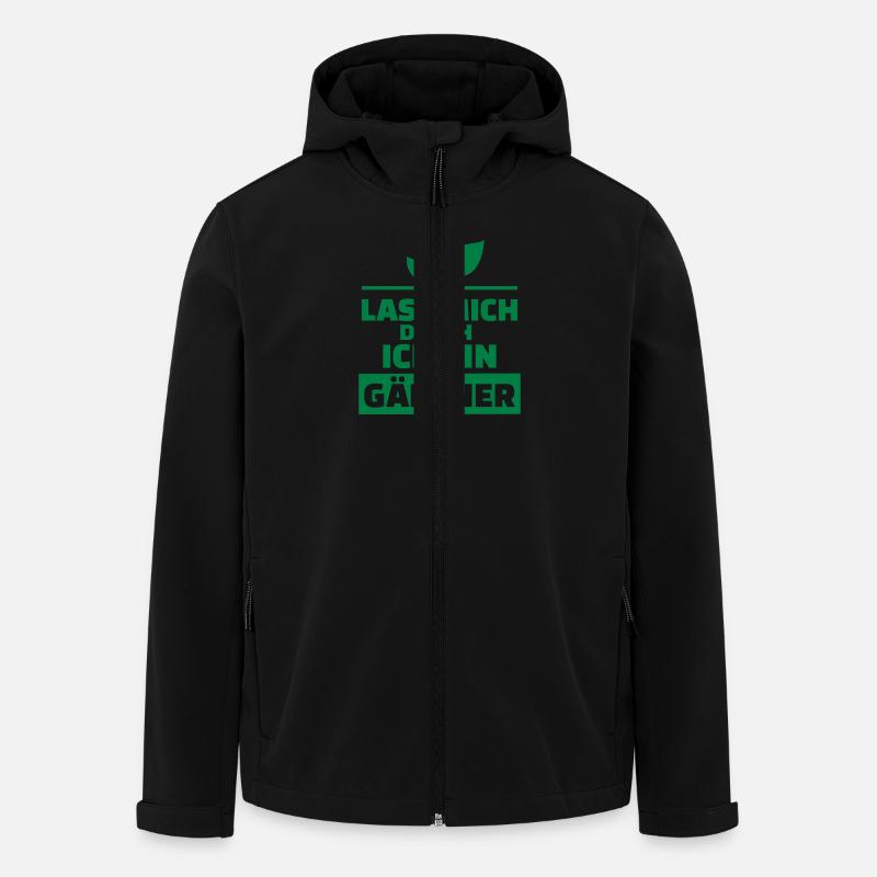 Gärtner - Recycelte Männer Softshell-Jacke von Stanley/Stella - Schwarz