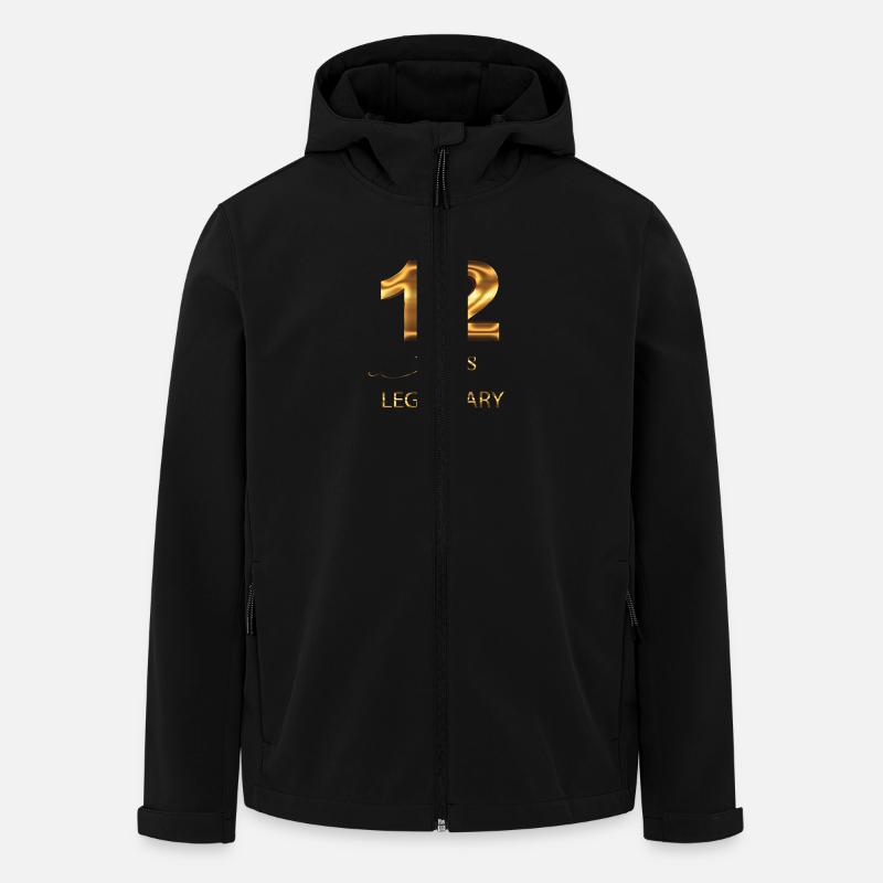 12. Geburtstag - Recycelte Männer Softshell-Jacke von Stanley/Stella - Schwarz