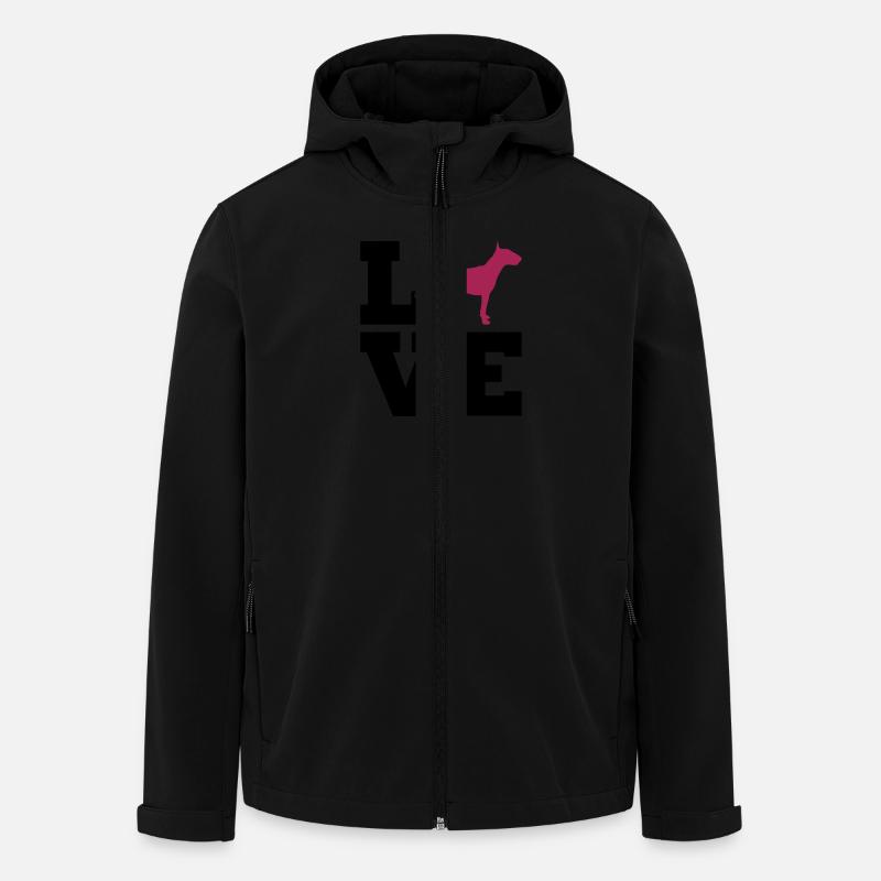 Bullterrier - Recycelte Männer Softshell-Jacke von Stanley/Stella - Schwarz