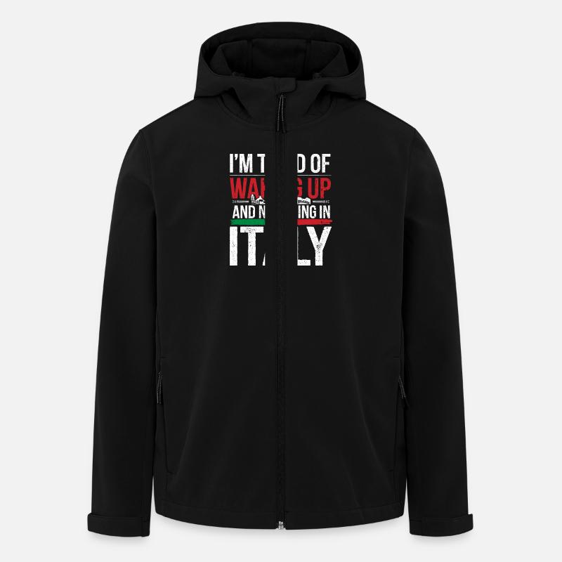 Longing for Italy - Men’s Recycled Softshell Jacket by Stanley/Stella - black