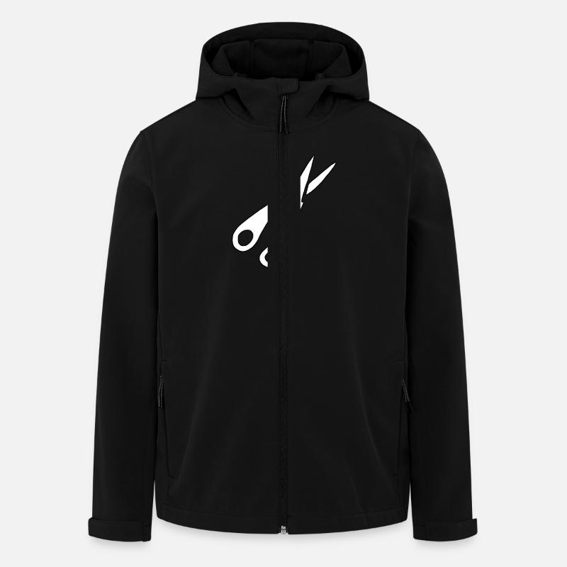 Silhouette de ciseaux - Veste softshell homme en polyester recyclé Stanley/Stella - noir