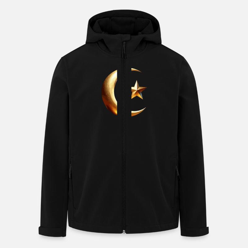 Islam Symbol Gold - Recycelte Männer Softshell-Jacke von Stanley/Stella - Schwarz