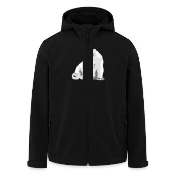 Eisbär - Recycelte Männer Softshell-Jacke von Stanley/Stella - Schwarz - Vorne - AI Model Male 185 light (185cm)