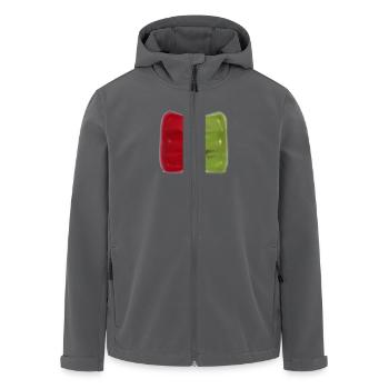 Gummibärchen Kuss - Recycelte Männer Softshell-Jacke von Stanley/Stella - Schwarz - Vorne - AI Model Male 185 light (185cm)