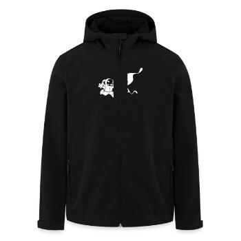 Rencontre d'un autre type - Veste softshell homme en polyester recyclé Stanley/Stella - noir - Devant - AI Model Male 185 light (185cm)