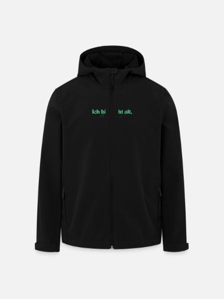 Ich bin nicht alt, ich bin ein Klassiker - Recycelte Männer Softshell-Jacke von Stanley/Stella - Schwarz
