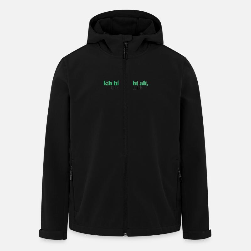 Ich bin nicht alt, ich bin ein Klassiker - Recycelte Männer Softshell-Jacke von Stanley/Stella - Schwarz