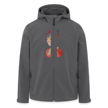 Miss Ady_jeune fille 2 - Veste softshell homme en polyester recyclé Stanley/Stella - noir - Devant - AI Model Male 185 light (185cm)