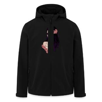 La Catrina dia dos muerto - Veste softshell homme en polyester recyclé Stanley/Stella - noir - Devant - AI Model Male 185 light (185cm)