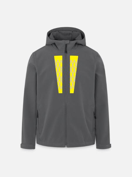Apfelwein Glas _Geripptes - Recycelte Männer Softshell-Jacke von Stanley/Stella - Schwarz